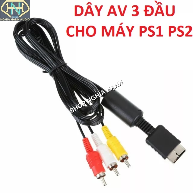 Dây AV cho máy PS1 PS2 (Cáp AV cho máy PS1 PS2)