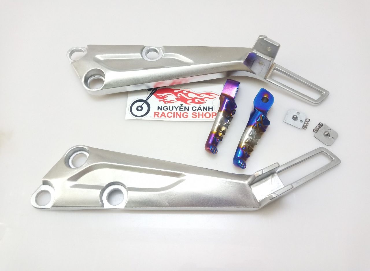 [HCM]Gác chân wave 2004 có xếp bật bi xanh titan 2 món như hình