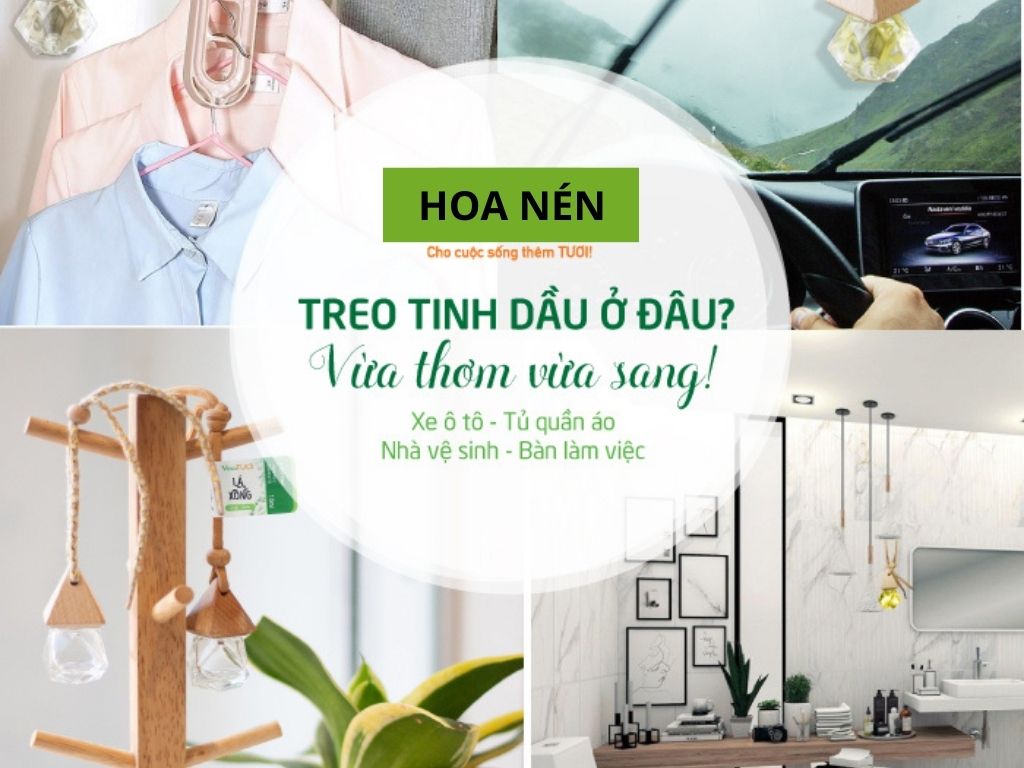 Tinh dầu treo Sả chanh - Hoa Nén
