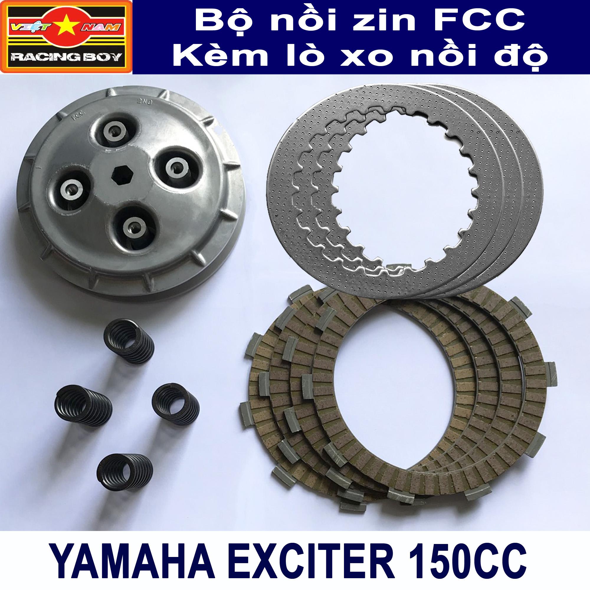 Full bộ nồi lá bố lá sắt cho Exciter 150 kèm lò xo nồi độ - FCC Japan