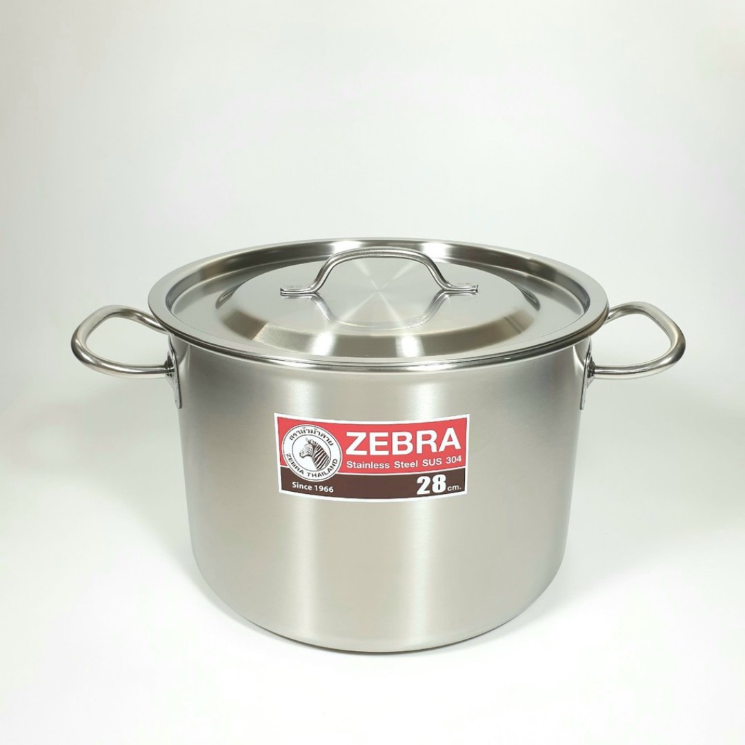[HCM]Nồi Hầm Thấp 1 Đáy Inox Zebra 26 CM - 171126