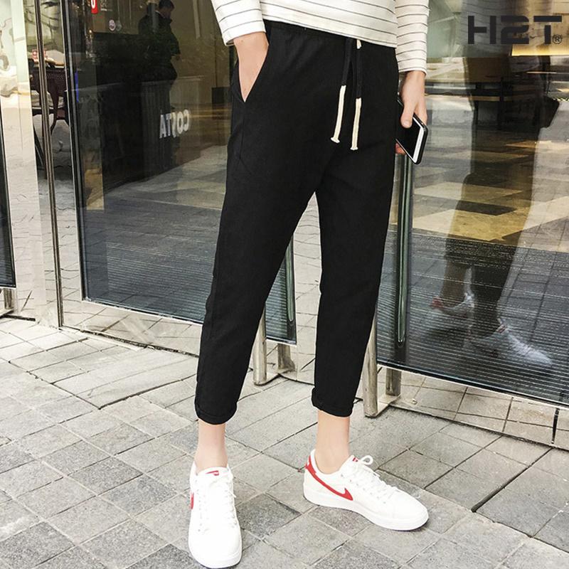 Quần baggy kaki nam ống suống màu đen cực hot