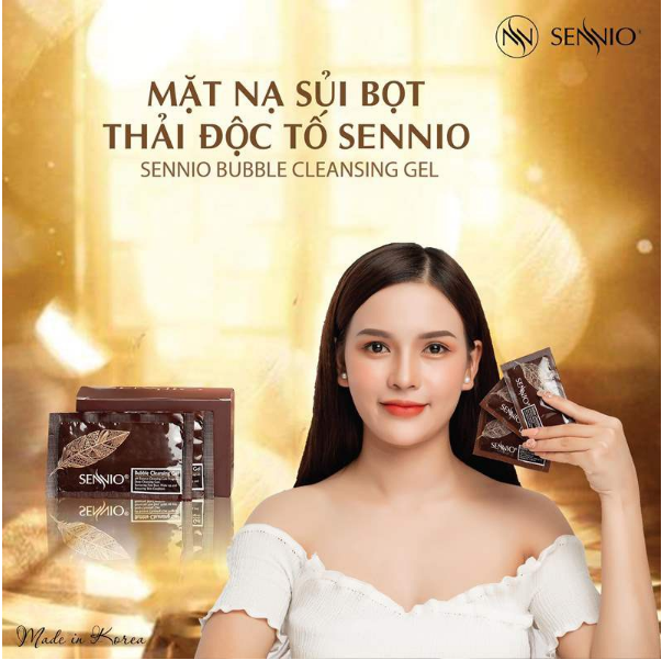 Mặt Nạ Sủi Bọt Thải Độc Tố Sennio - Made In Korea