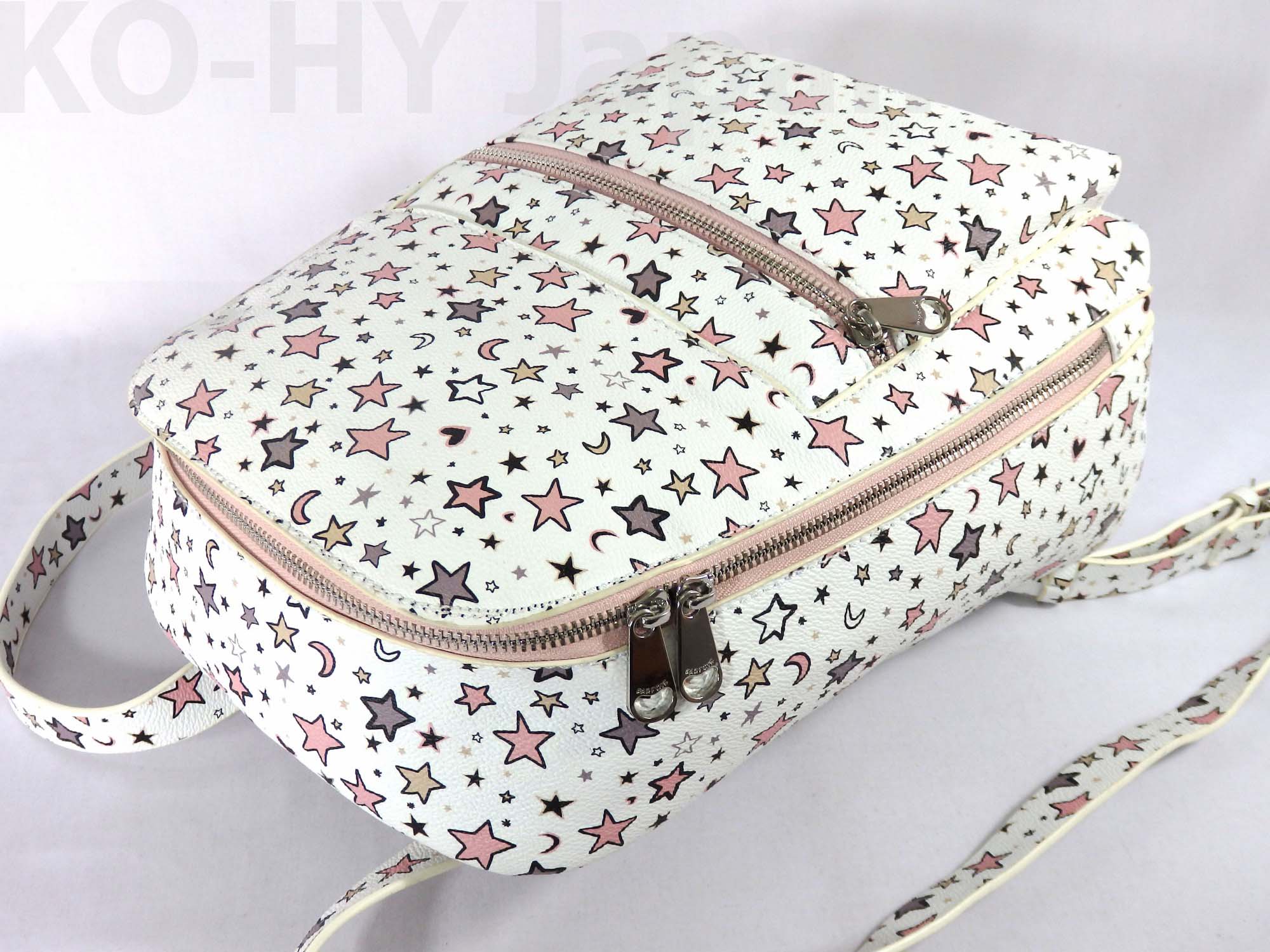 [HCM]Balo thời trang PARFOIS Star pattern backpack-white