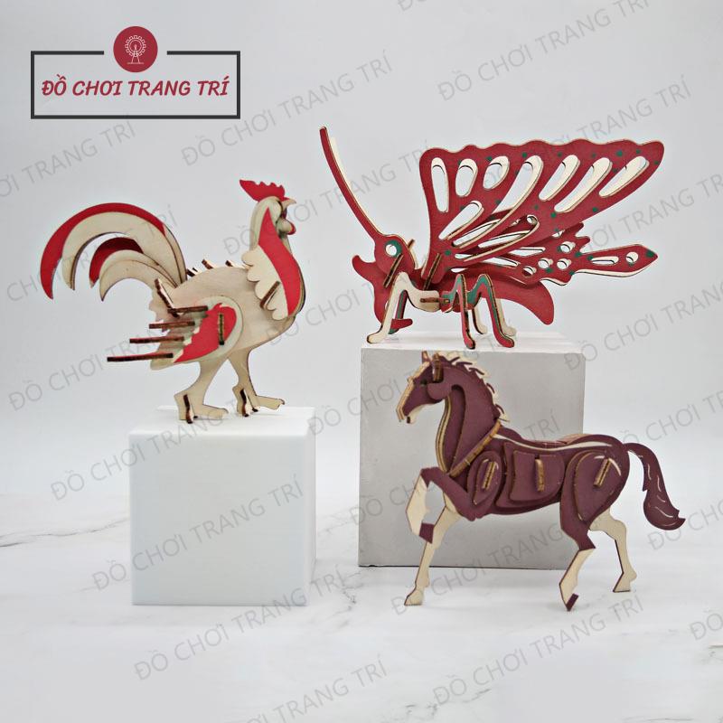 Đồ chơi lắp ráp gỗ 3D - Mô hình ĐỘNG VẬT