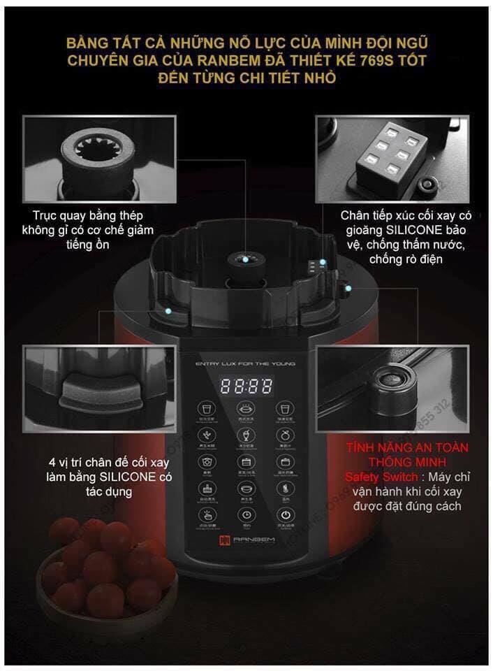 Máy Xay Nấu Đa Năng RANBEM 769S