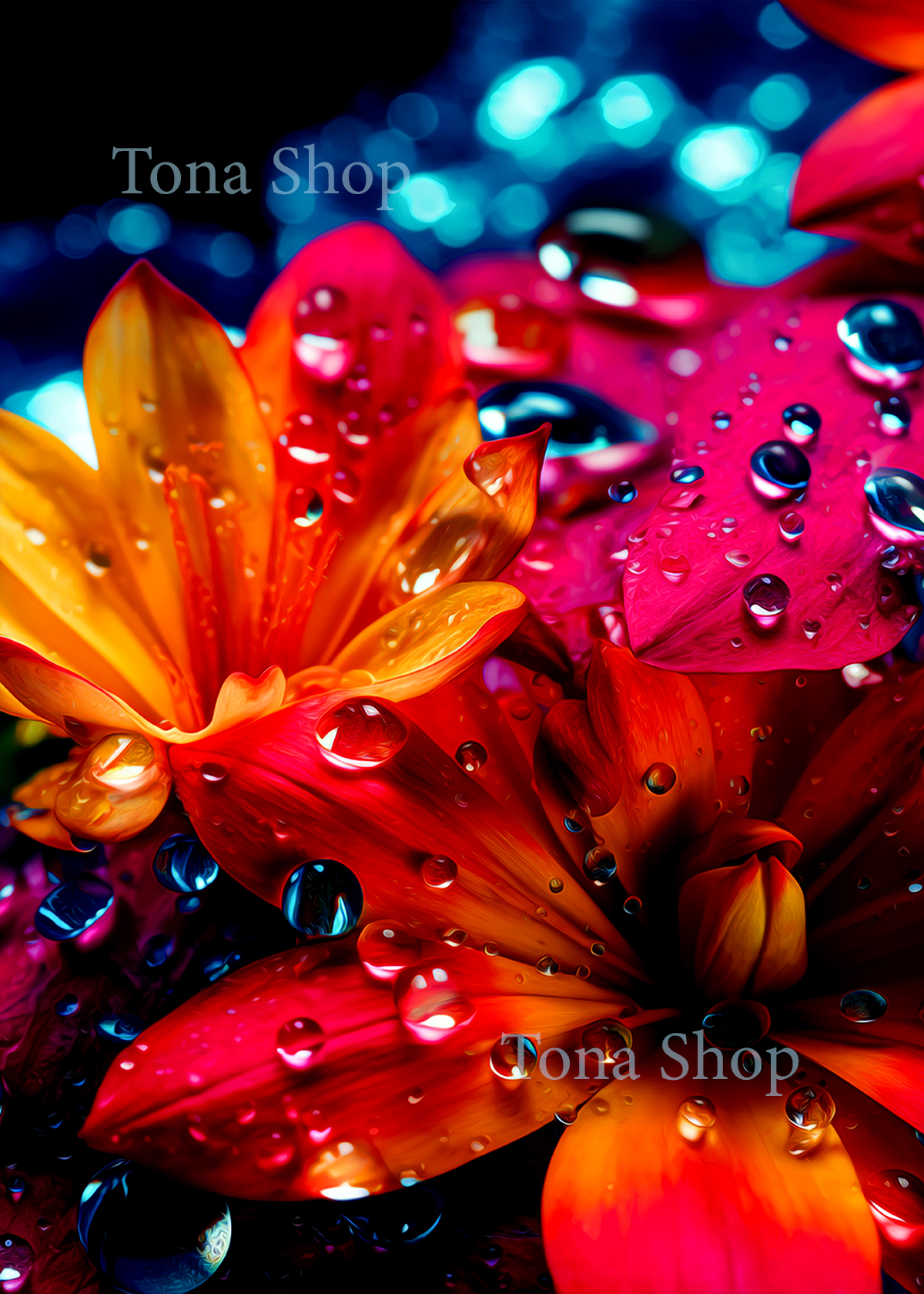 Poster, tranh ảnh dán tường chủ đề Hoa - Thiên Nhiên. Kích thước A3, A4. Decor phòng, góc làm việc, học tập.