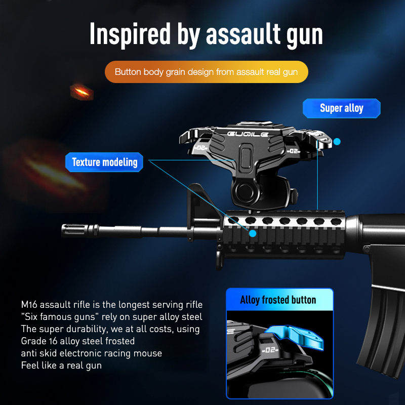 [Matel Nâng Cấp] DAMILE Cần Điều Khiển Kích Hoạt Chơi Game Di Động Cho Tay Cầm Chơi Game PUBG Mobile Nút Bắn Bộ Điều Khiển Trò Chơi Di Động Vật Lý L1R1 Nút Nhắm Tay Cầm Chơi Game PUBG Fortnite Rules Of Survival GT02