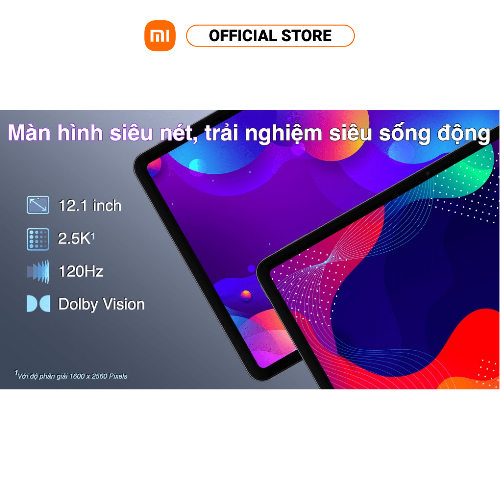 Máy tính bảng Redmi Pad Pro (6+128GB) | Màn hình 12,1" 120Hz 2,5K | SD 7sGen2 | Pin 10000mAh