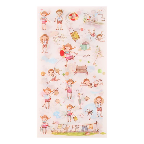 Bộ 6 Tấm Sticker Dán Trang Trí - Happy Childhood