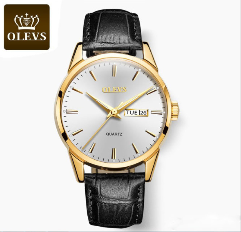 Nơi bán Đồng Hồ Nam dây da thời trang Cao Cấp OLEVS 6898G (Chọn màu)