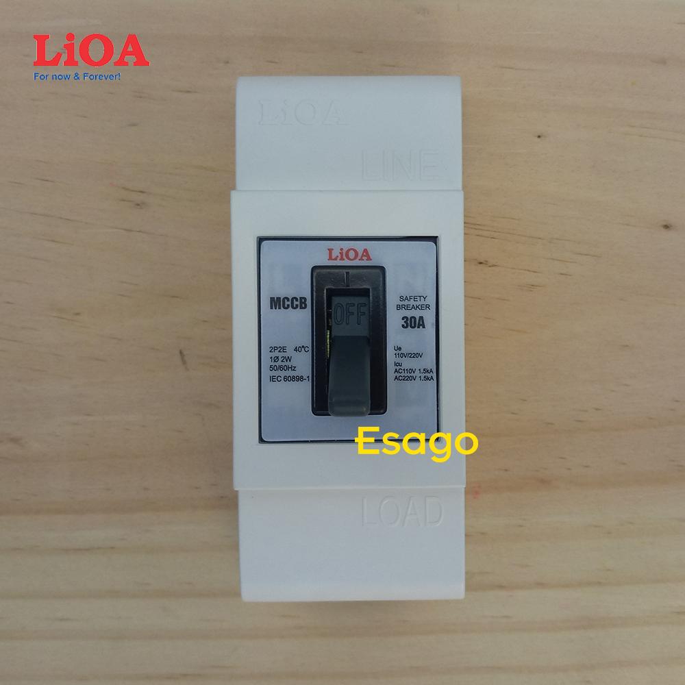 [HCM][30A] Combo cầu dao tự động an toàn (APTOMAT) LiOA 30A loại 2 cực 2 tiếp điểm - lắp nổi nhỏ