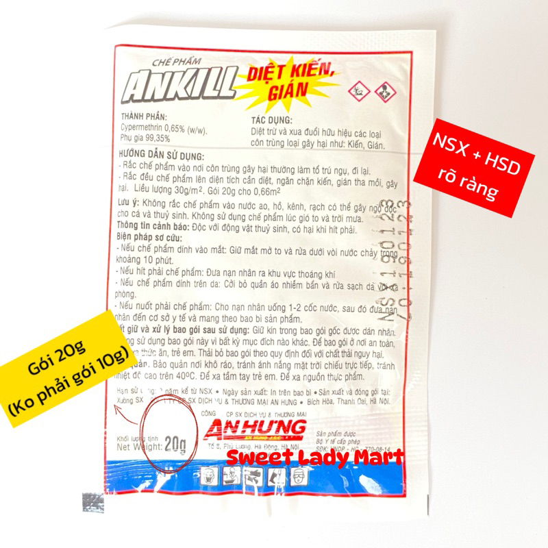 Combo 6 Gói thuốc diệt kiến - gián tận gôc Allkill