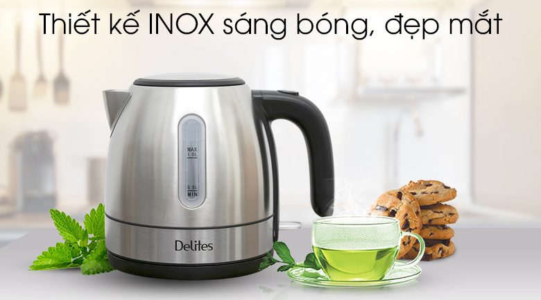 Bình siêu tốc Delites 1 lít ST10S01 inox