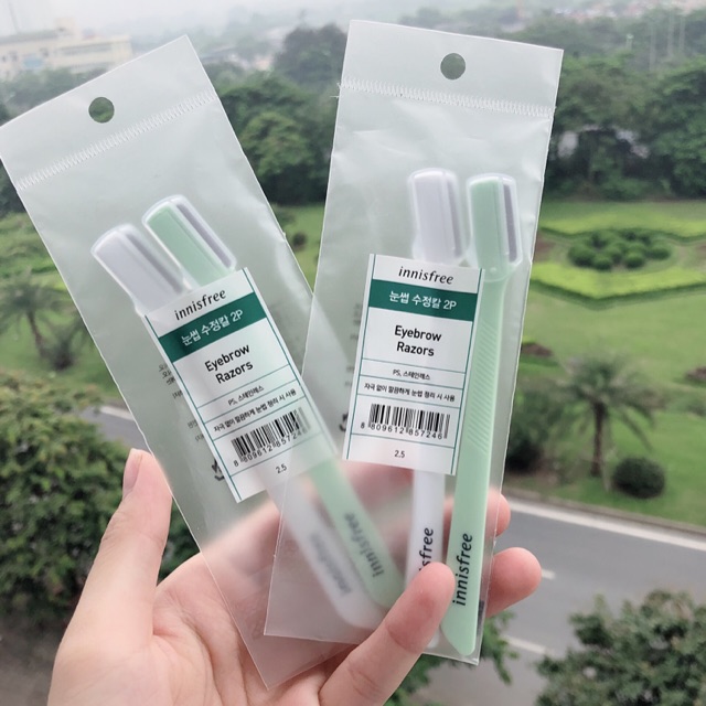 Dao Cạo Chân Mày Innisfree Eyebrow Razor set 2 cây