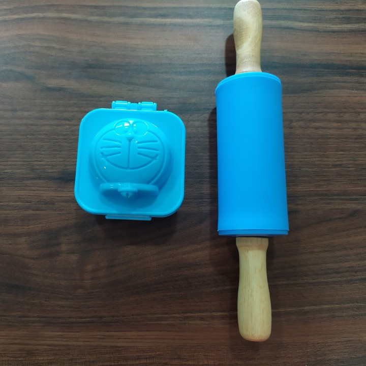 KHUÔN ẤN 3D DORAEMON CHƠI BỘT NẶN ĐẤT NẶN AN TOÀN TEDU