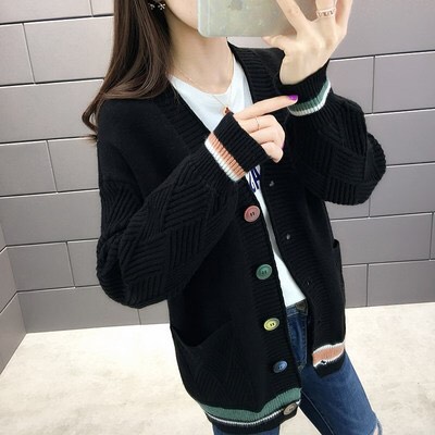 Áo khoác len nữ cardigan- áo len dệt kim mùa thu đông hot nhất 2021