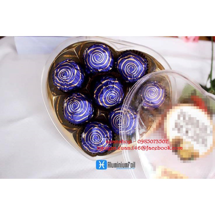 Giấy bạc bọc socola hình lốc xoáy
