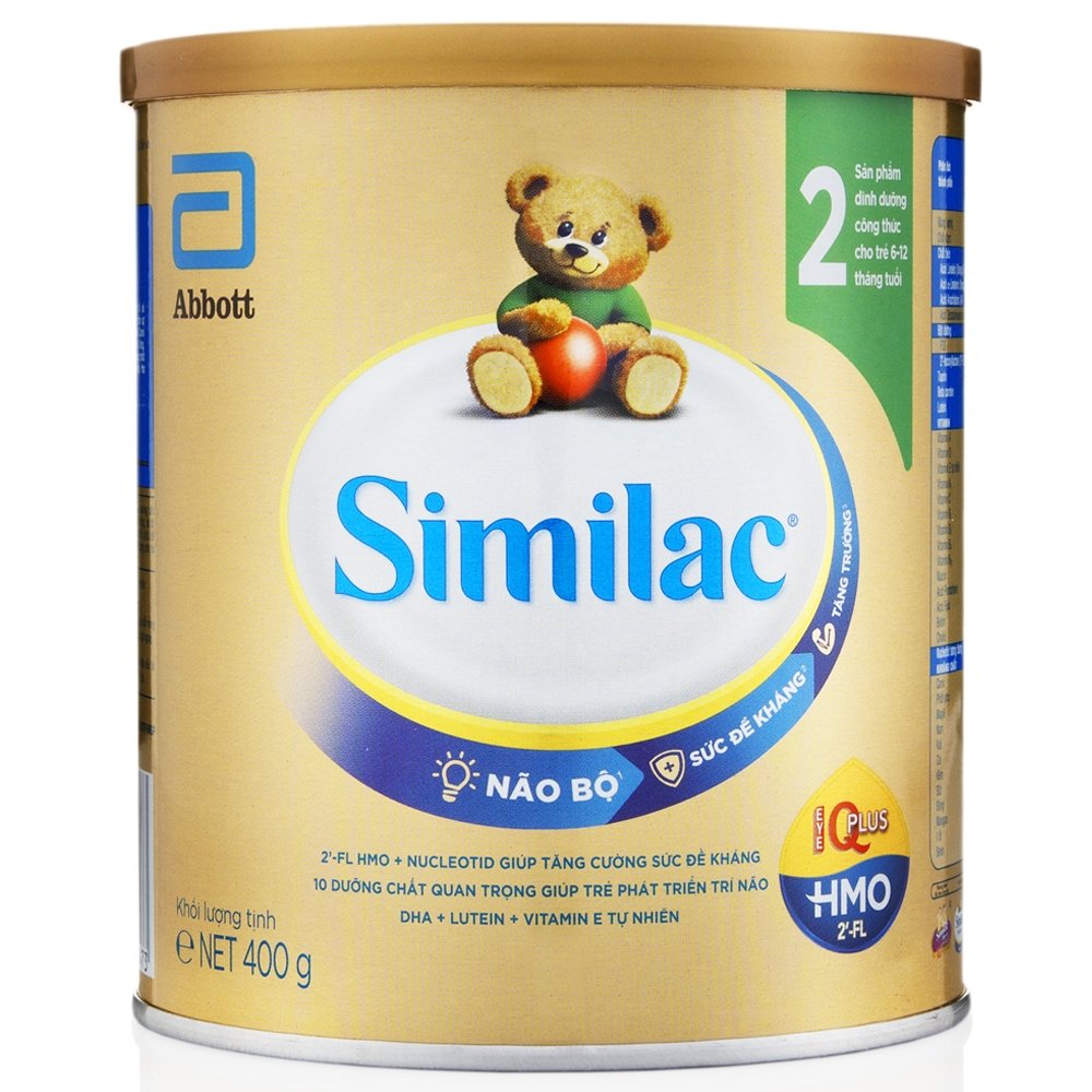 [Hoàn tiền 12%] Sữa bột Abbott Similac số 2 400g mẫu cũ