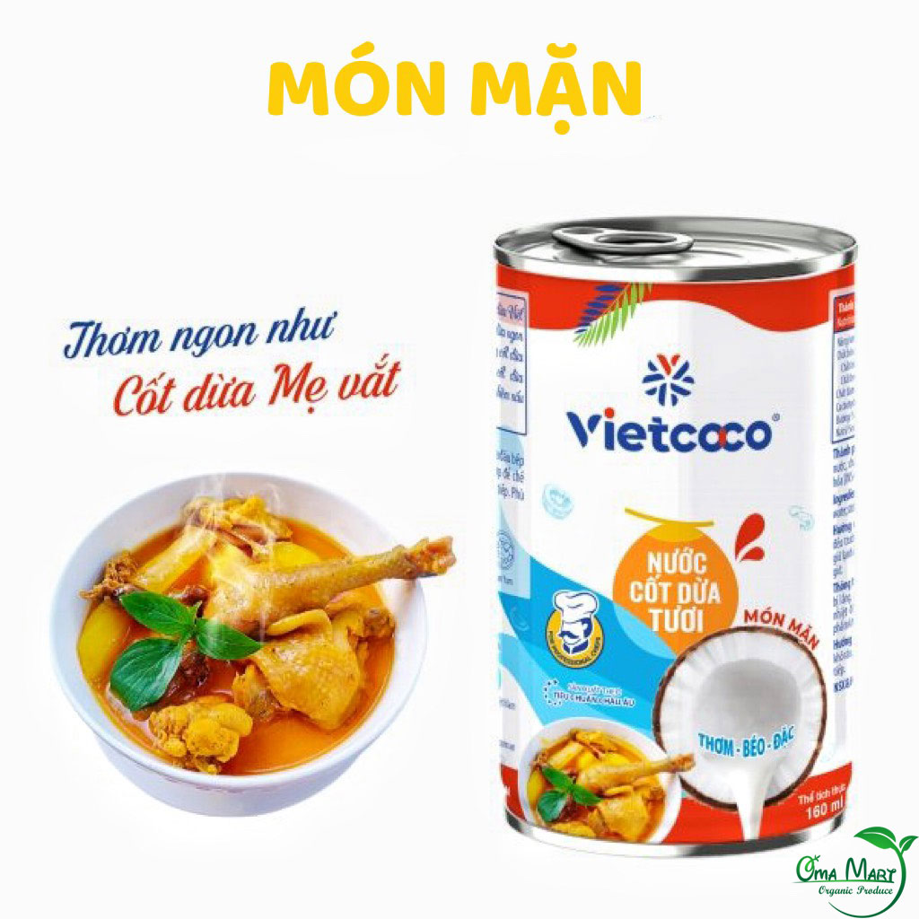 Nước cốt dừa tươi Vietcoco 160ml