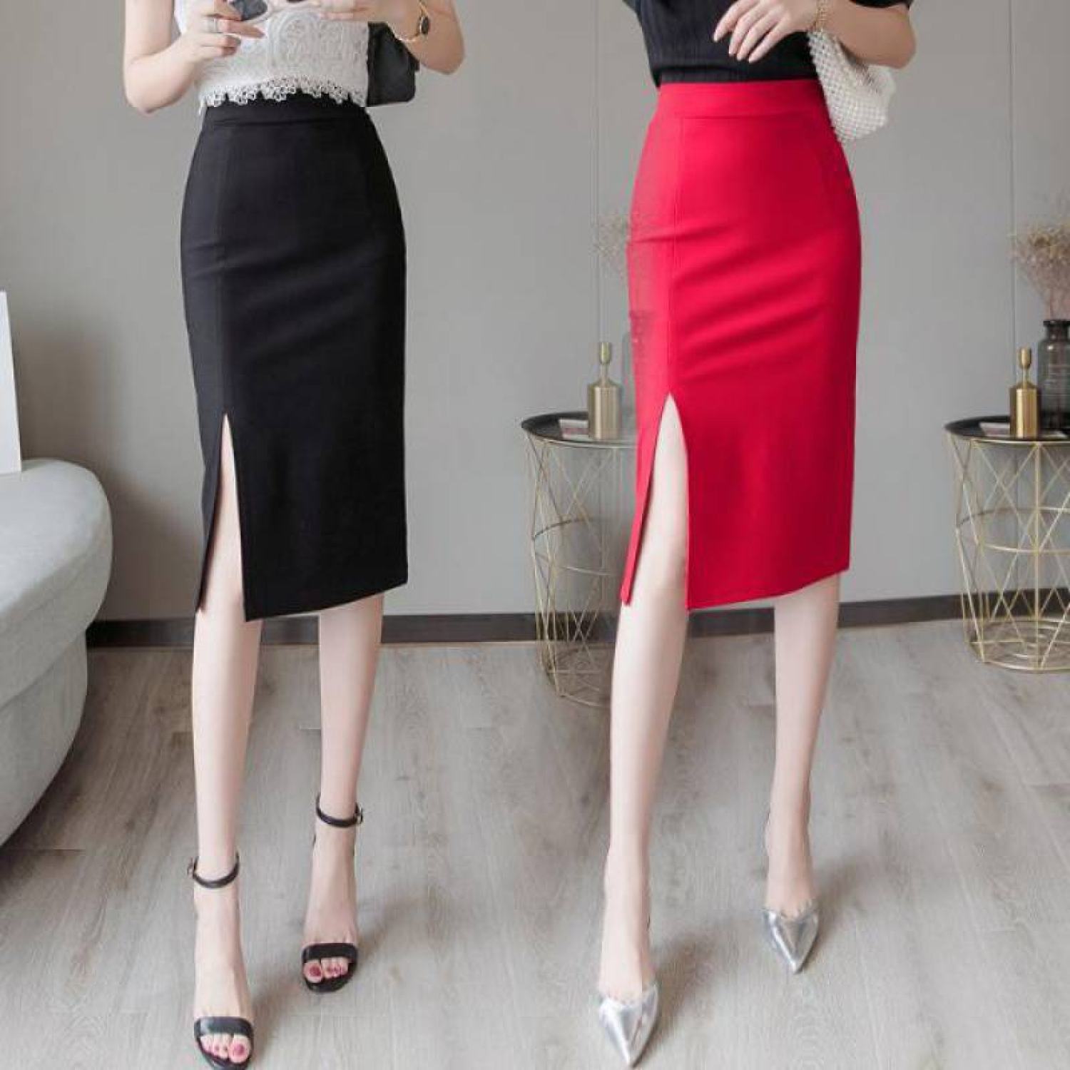 CHÂN VÁY BÚT CHÌ CÔNG SỞ XẺ TÀ TRƯỚC MSCV157