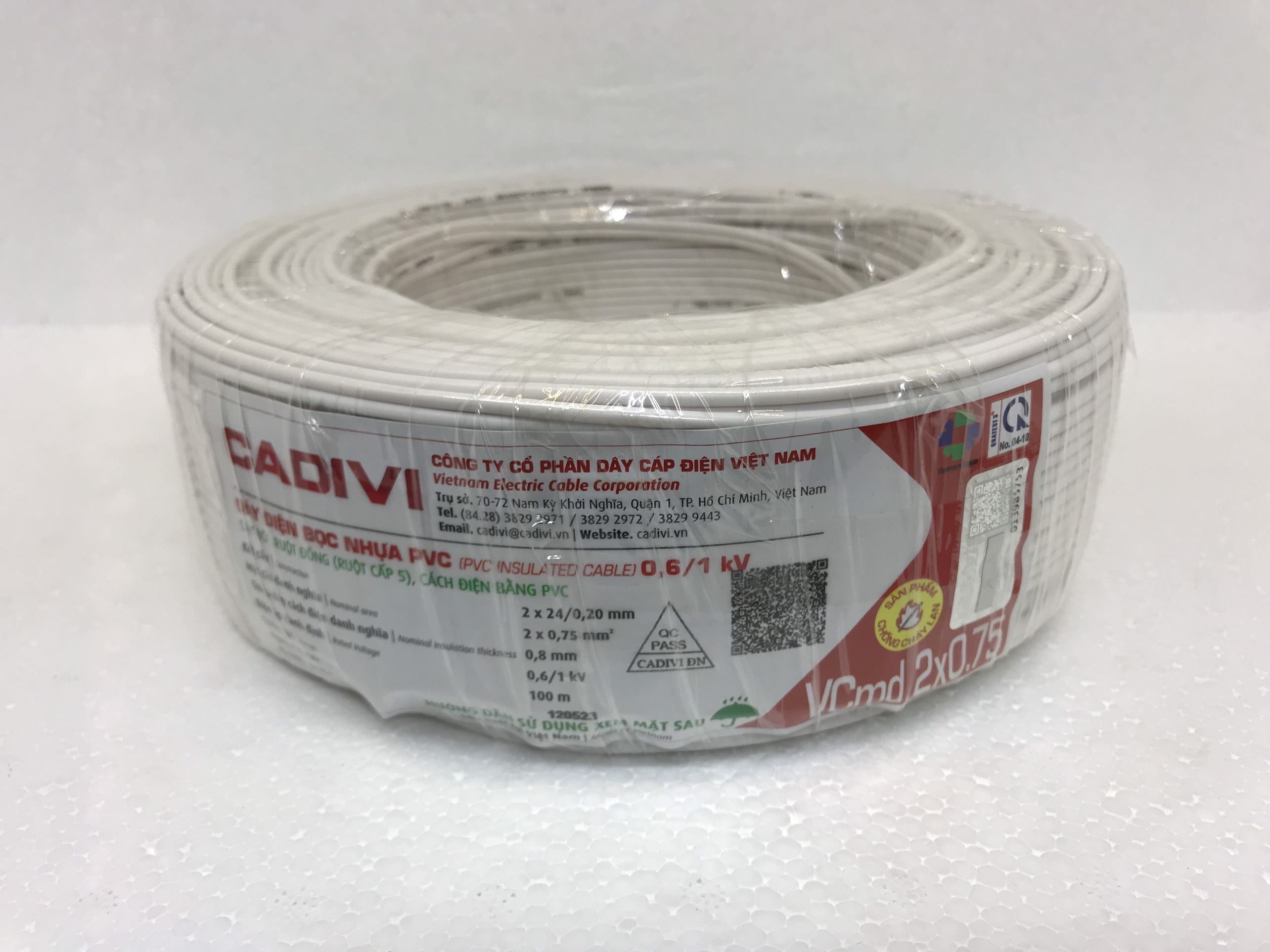 Dây điện đôi cadivi 2x0.75
