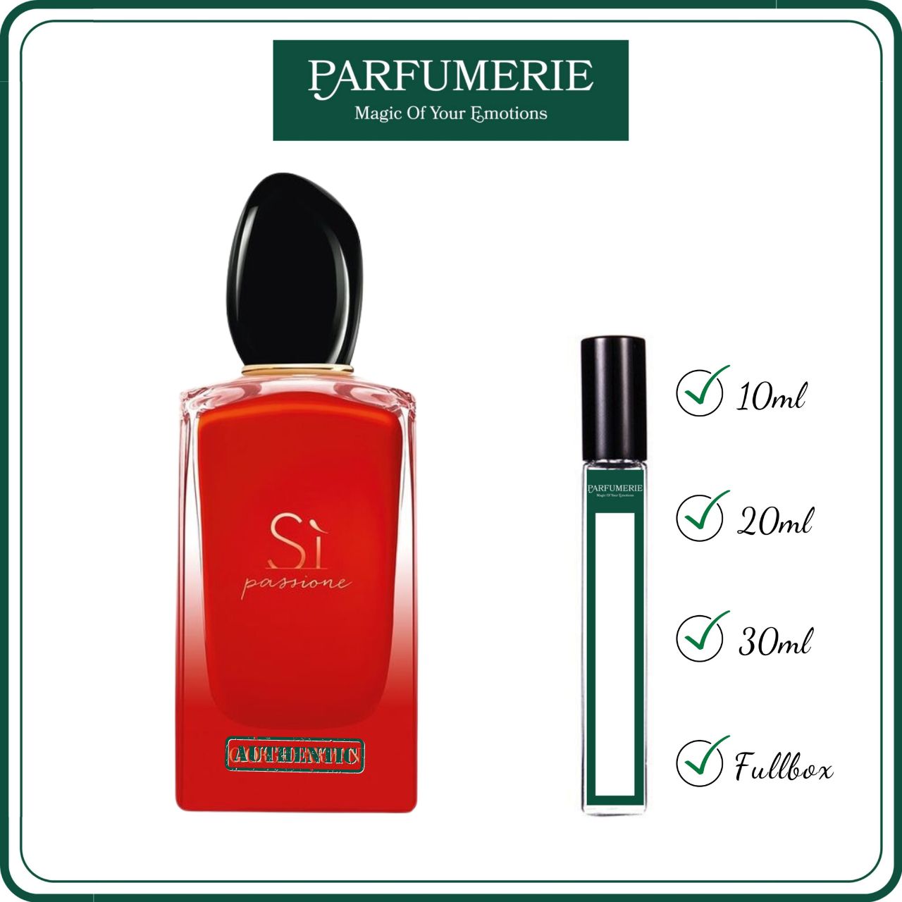 Mẫu thử Sì Đỏ Passione EDP; Nước hoa nữ ngọt ngào, quyến rũ đầy gợi cảm