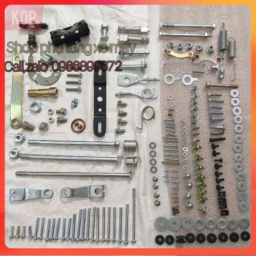 TRỌN BỘ ỐC GẮN XE DREAM THÁI ( giá fun bộ ốc lắp tổng thành xe có VIDEO thực tế) .