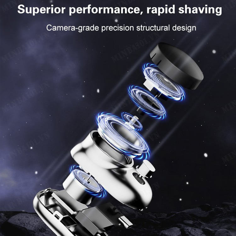 Waterproof portable electric shaver