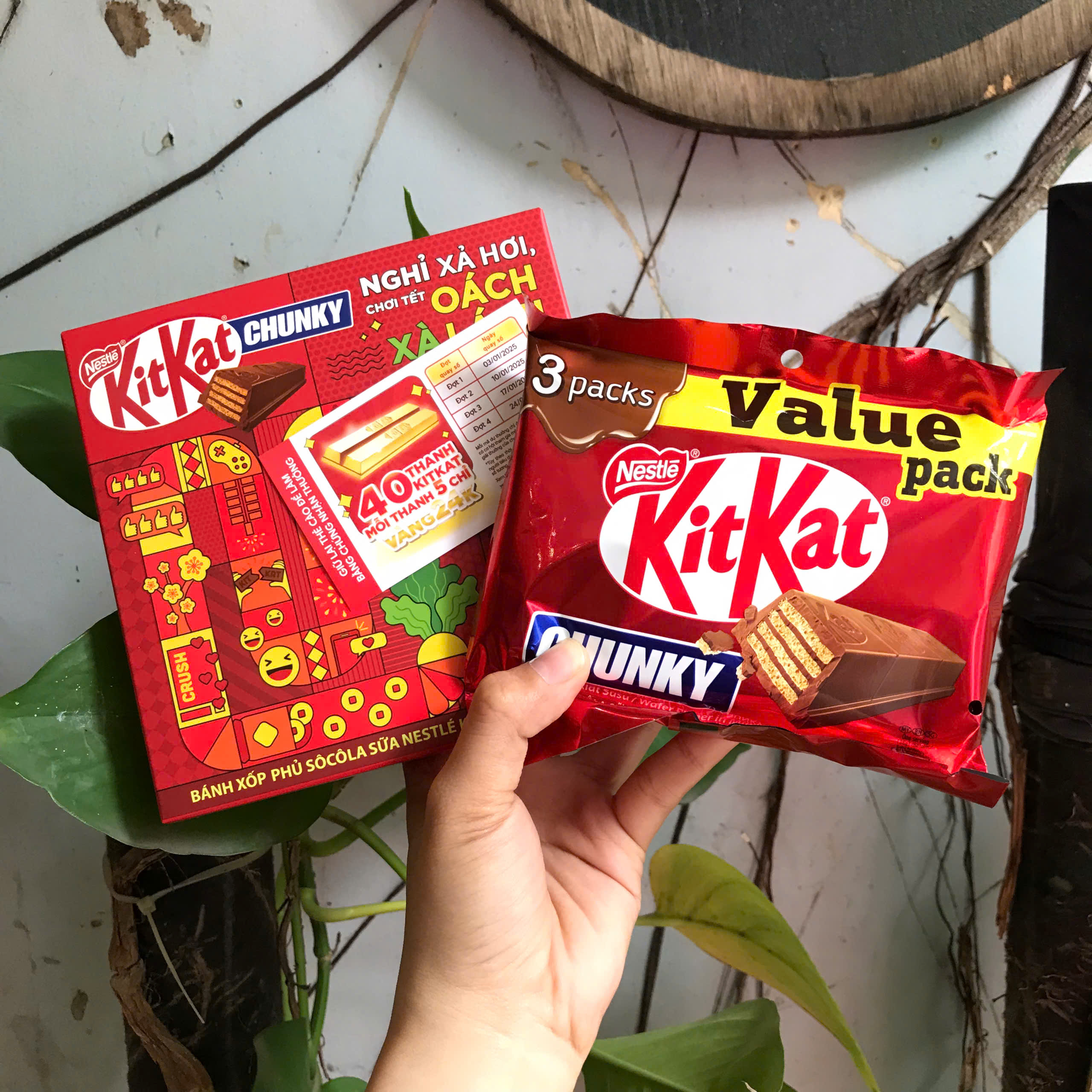 Sôcôla Nestlé KitKat Thái Lan Hộp Tết