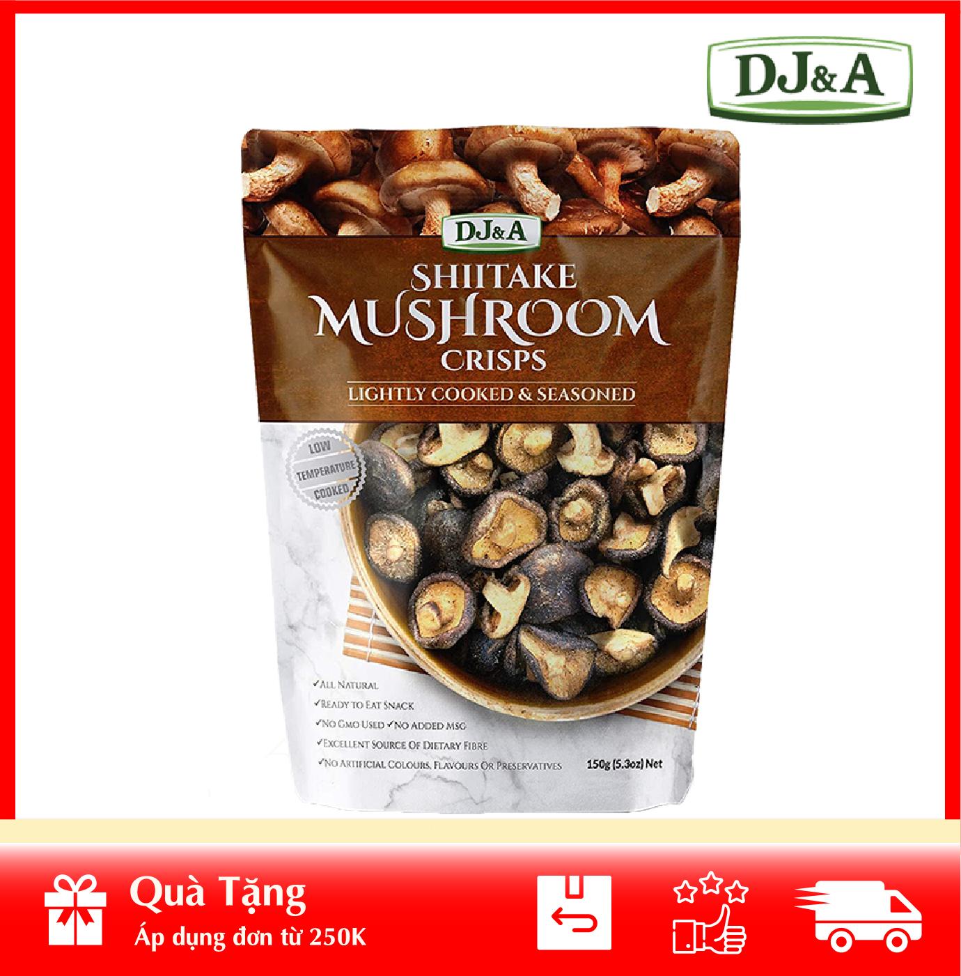 [HOÀN TIỀN MAX 10%][ HÀNG CÔNG TY NHẬP KHẨU ] Nấm Hương Sấy Giòn DJ&A 65gr