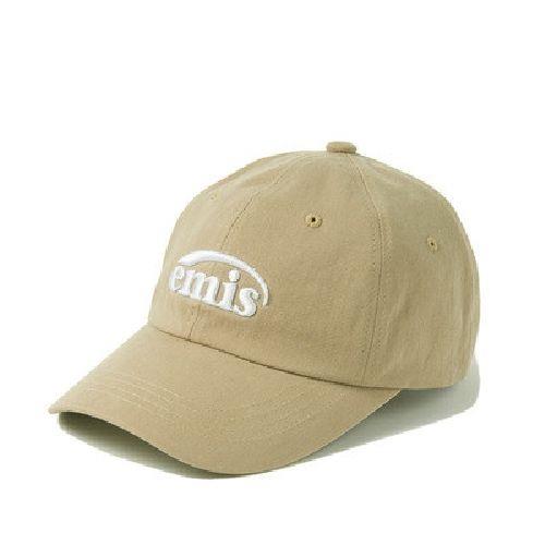 Original South Korea emis Xu Ludi li hot and popular logo with paragraph soft hat female letters baseball cap cap big head circumference