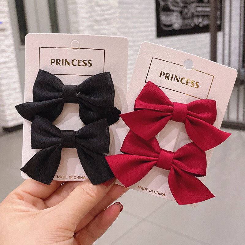[MỚI] SET2 - KẸP TÓC NƠ BASIC PHONG CÁCH TIỂU THƯ ĐÁNG YÊU CHO BÉ - NUNAM SHOP