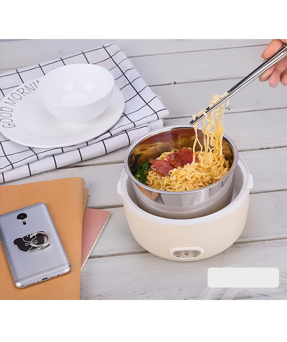 Hộp Đựng Cơm - Hộp Ủ Cơm - Nồi Hấp Cơm Mini - Nồi Hấp Mini - Nồi Cơm Mini