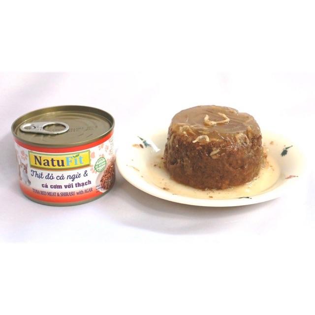 Pate NatuFit Thịt Đỏ Cá Ngừ Cho Chó Mèo -Lon 160g
