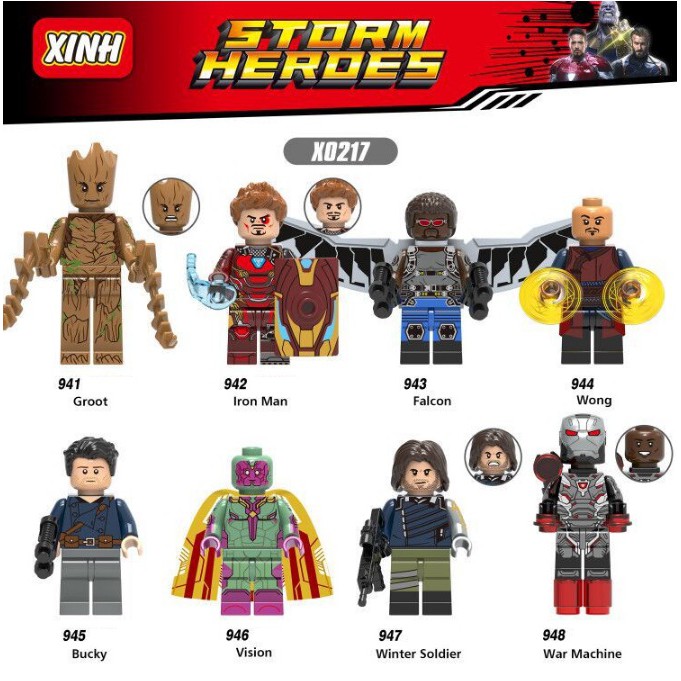Mini các nhân vật super heroes siêu anh hùng x941 x9