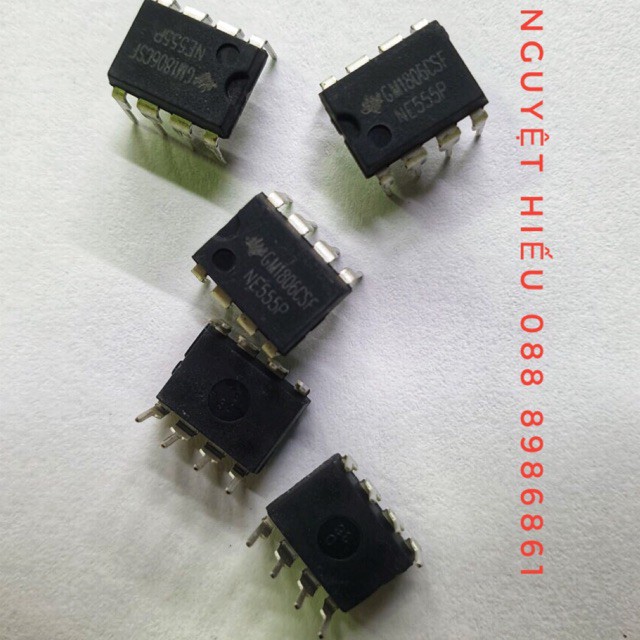 Set 5 con ic ne555 dạng chân cắm