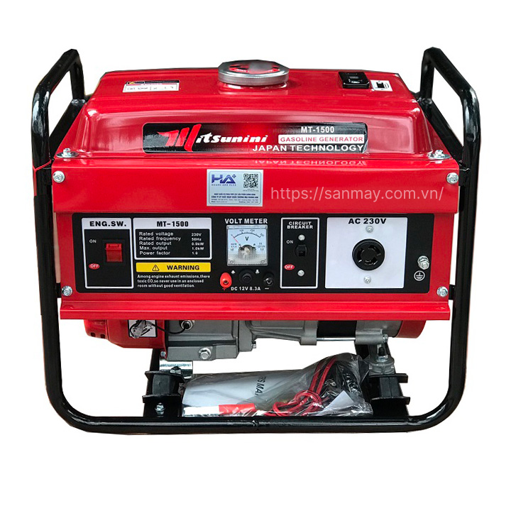 Máy Phát Điện Chạy Xăng 1Kw Mitsunini MT-1500