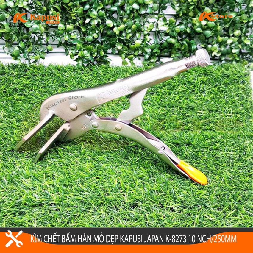 Kìm chết bấm mỏ dẹp kapusi japan k-8273 10inch/250mm