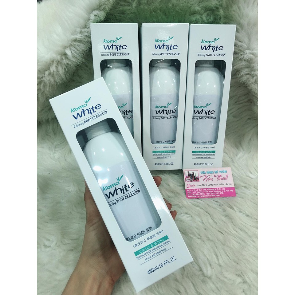 Sữa tắm trắng AROMA White 480ml