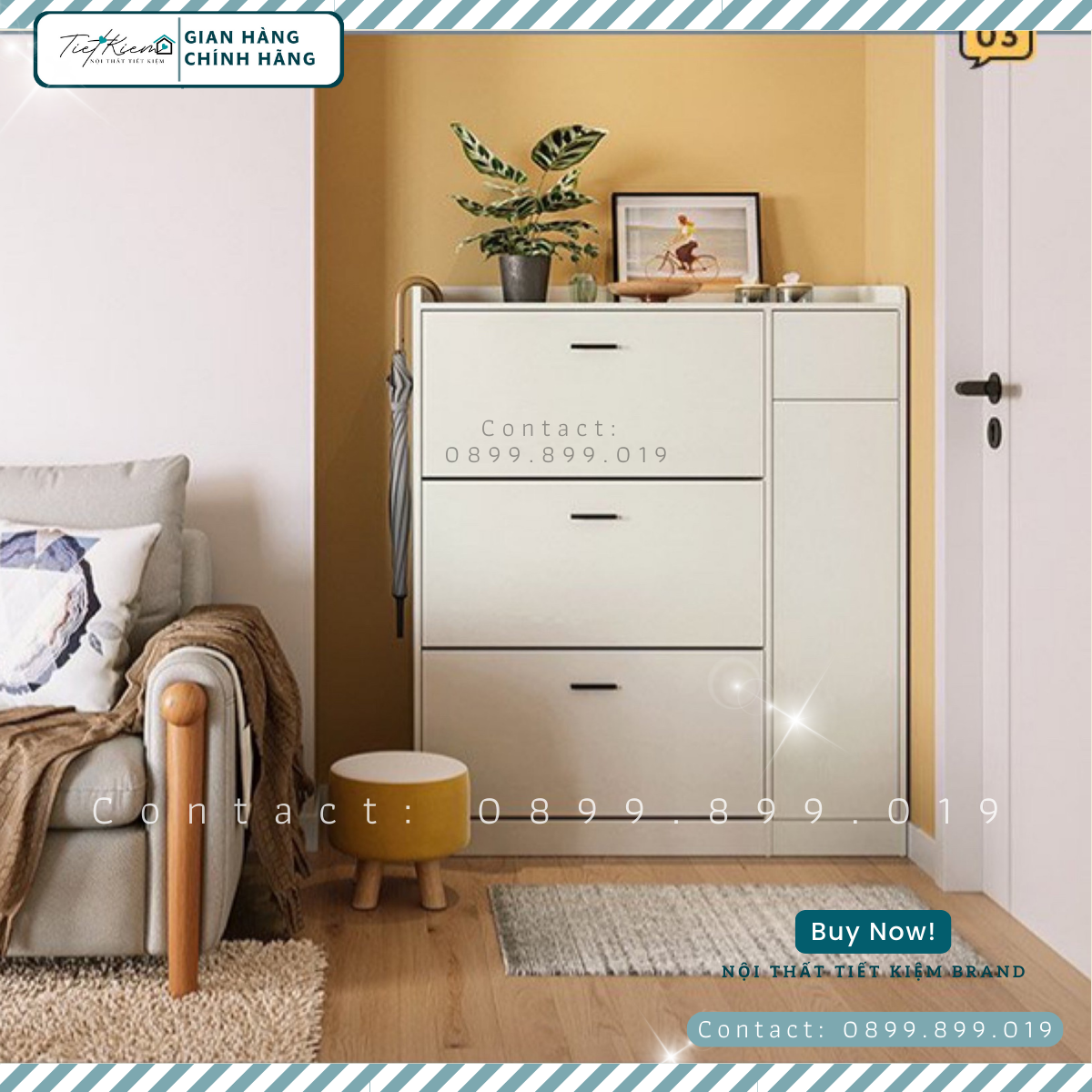 Tủ để giày đẹp thông minh KG15