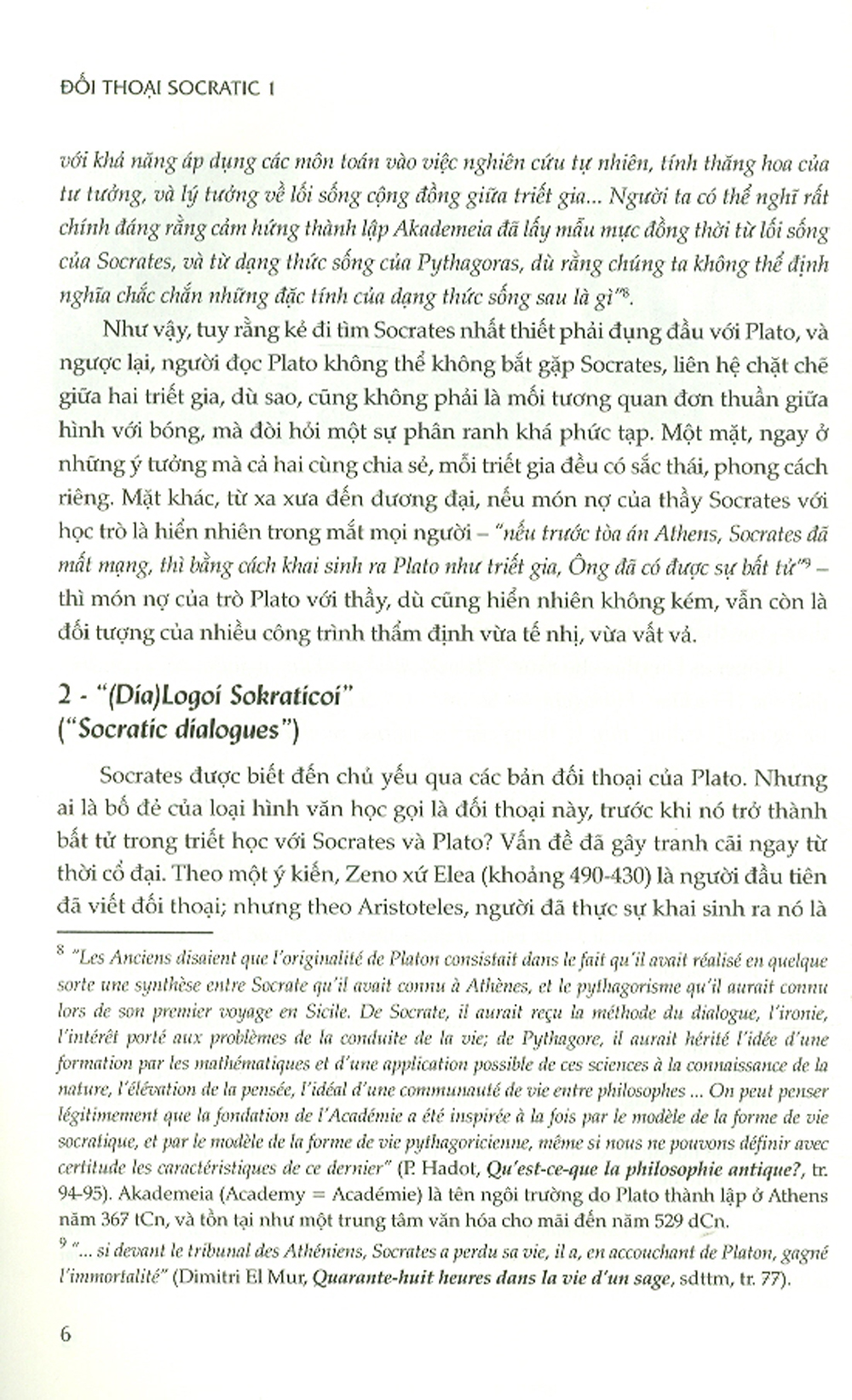 Đối Thoại Socratic 1 (Euthyphro, Socrates Tự Biện, Crito, Phaedo)