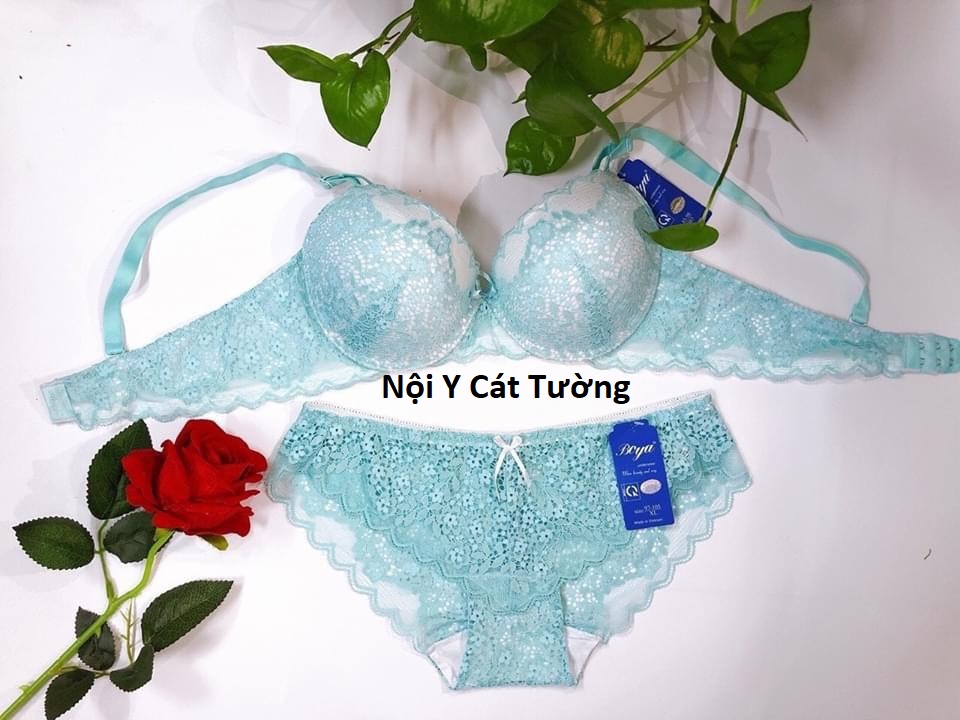 Bộ đồ lót Boya ren hoa siêu đẩy, siêu nâng ngực