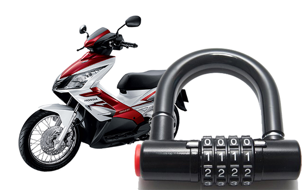 Ổ Khóa Số Chữ U ANTEHLE 6 Phân 4 Số Lớn Cao Cấp (Thay Đổi Mật Khẩu Tùy Ý) Chính Hãng