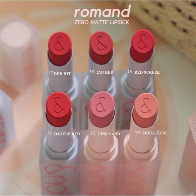 [HOÀN TIỀN 15%]Son thỏi lì romand NEW ZERO MATTE