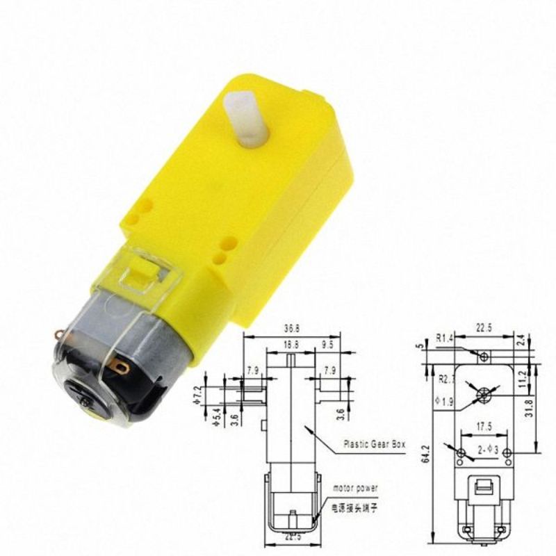 Động Cơ Vàng Giảm Tốc DC 3-6V 1:48 -TH018