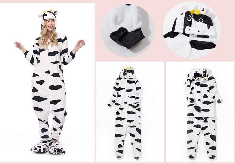 Bộ Đồ Thú Pijama Bò Sữa
