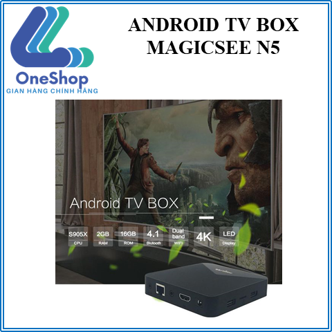 ANDROID TIVI BOX MAGICSEE N5 – ANDROID 9.0 RAM 2GB ROM 16GB – CHIP S905X