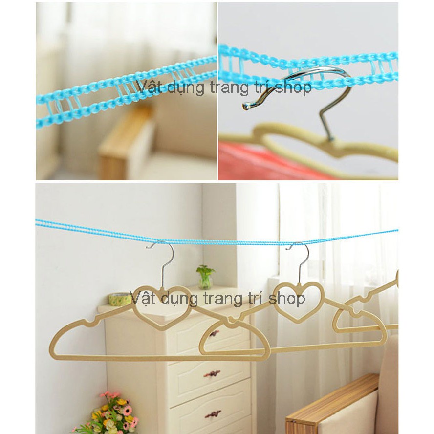 Dây phơi đồ thông minh, dây treo đồ đa năng dài 5m