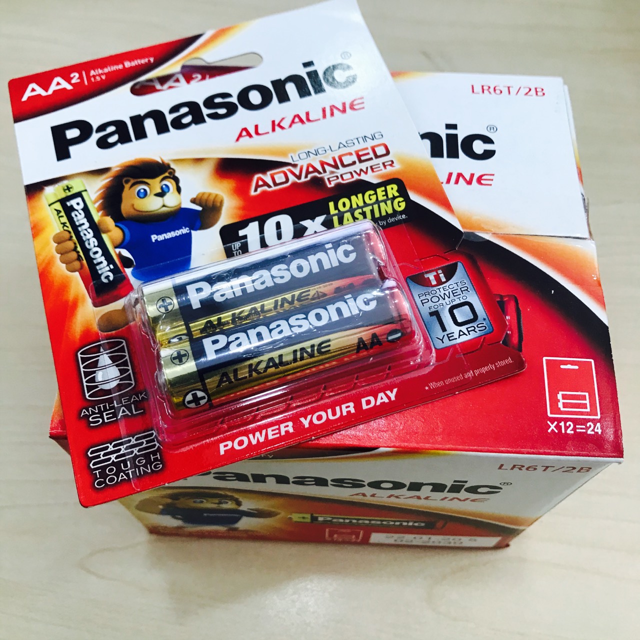 Vỉ 2 Pin AA Panasonic 1,5V - Hàng Chính Hãng